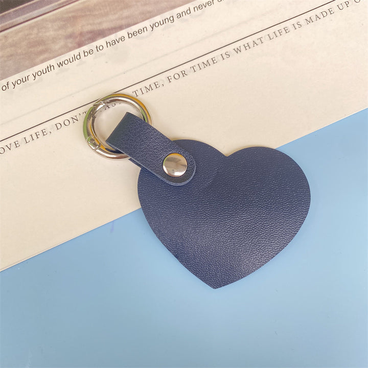 Premium Heart-Shaped Leather Keychain Stornfield