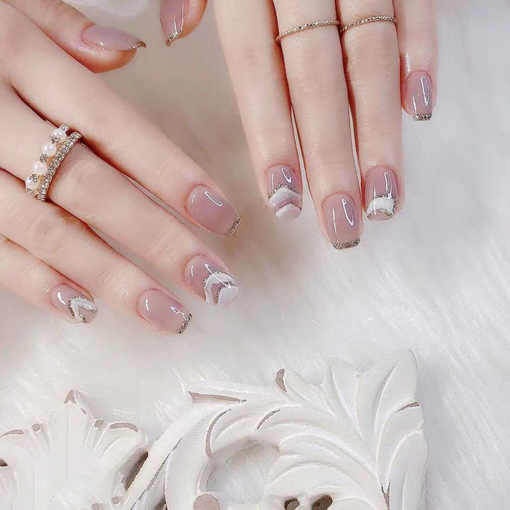 Elegant Gel Press-On Nail Set Stornfield