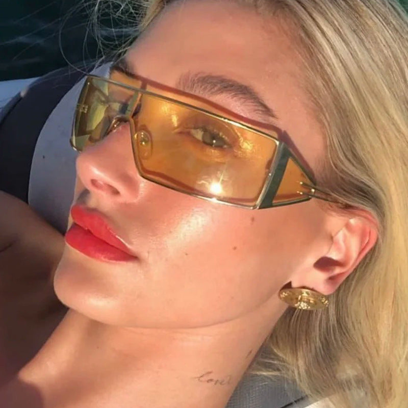 Women geometric sunglasses with futuristic design and durable frame Stornfield