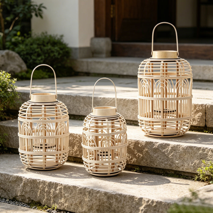 Decorative Rattan Lantern Stornfield