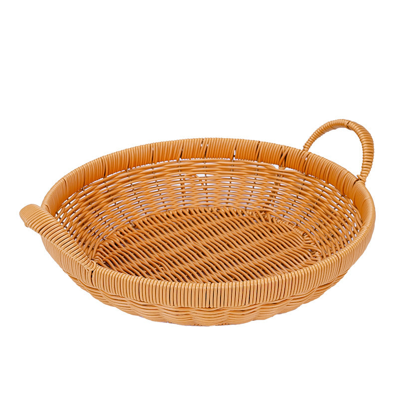 Handwoven Round Serving Basket Stornfield