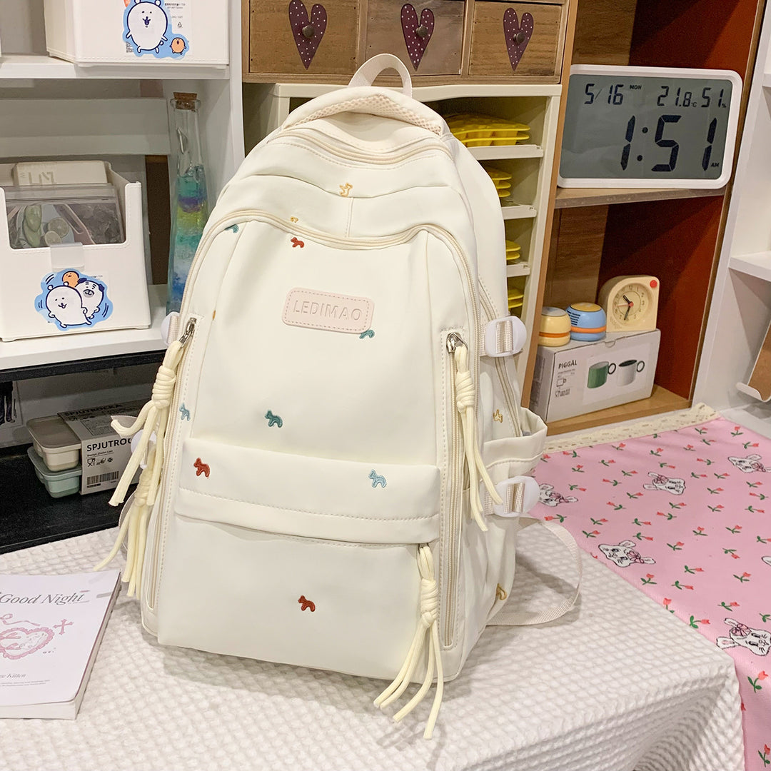 Cute and Functional Multi-Pocket School Backpack
