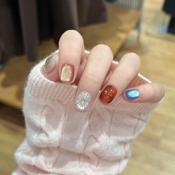 Artificial Artificial Nails with Sparkling Effects Stornfield
