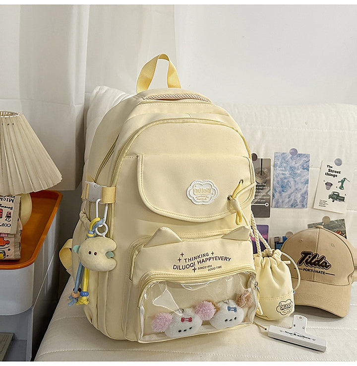 Cat-Designed Multi-Pocket School Backpack Stornfield