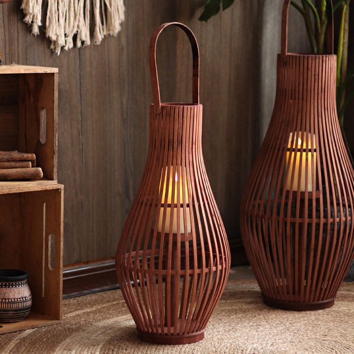 Elegant Rattan Lantern Stornfield