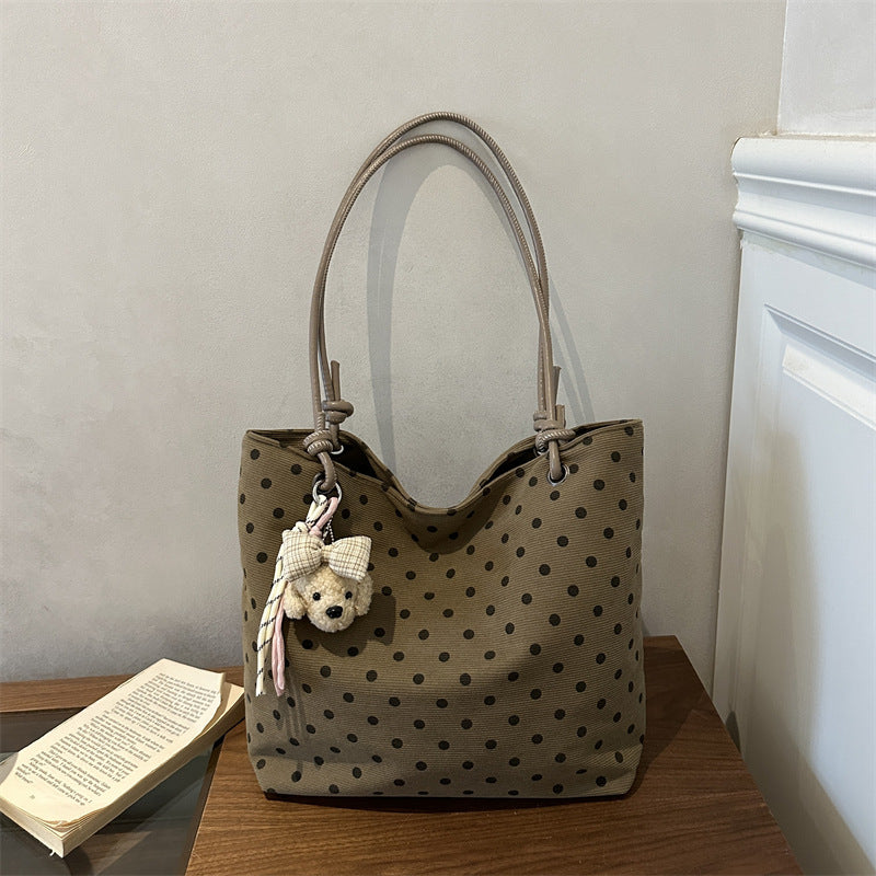 Charming Polka Dot Tote Bag