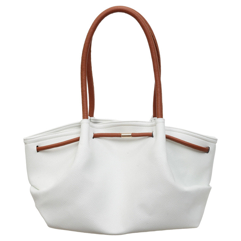 Classic Textured Handheld Tote Bag