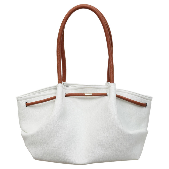 Classic Textured Handheld Tote Bag