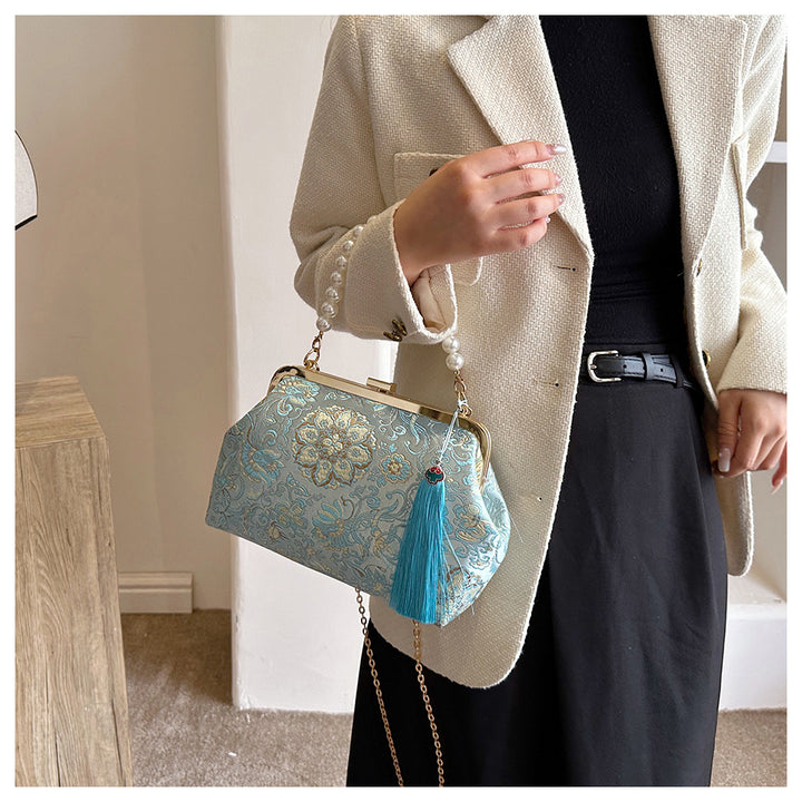 Vintage Silk Evening Handbag
