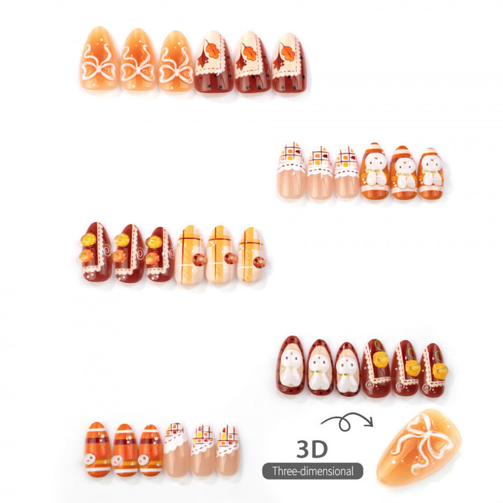 Seasonal Themed Press-On Nail Art Set