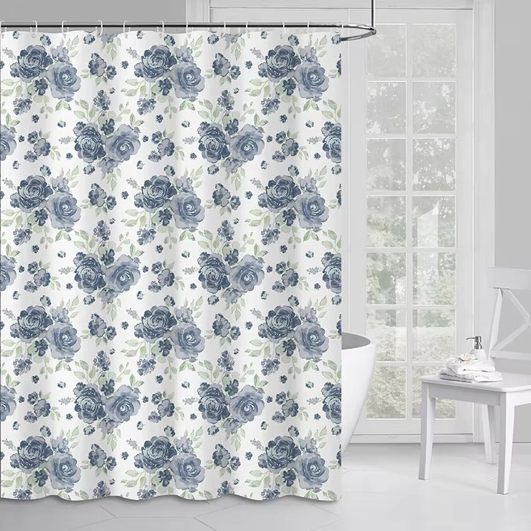 Floral Patterned Shower Curtain Stornfield