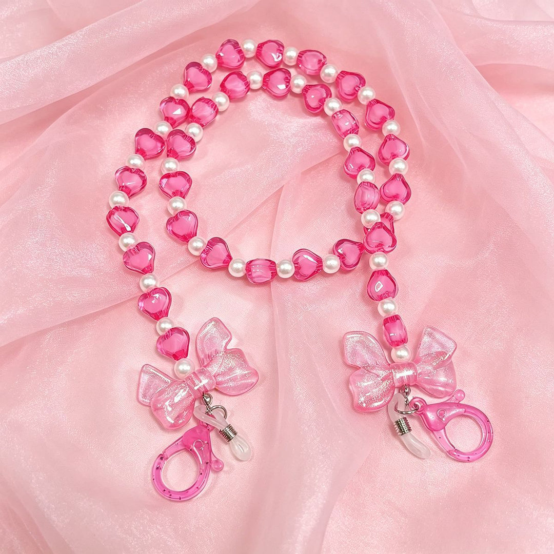 Heart-shaped Beaded Eyewear Chain Stornfield