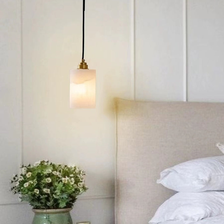 Modern Alabaster Pendant Light