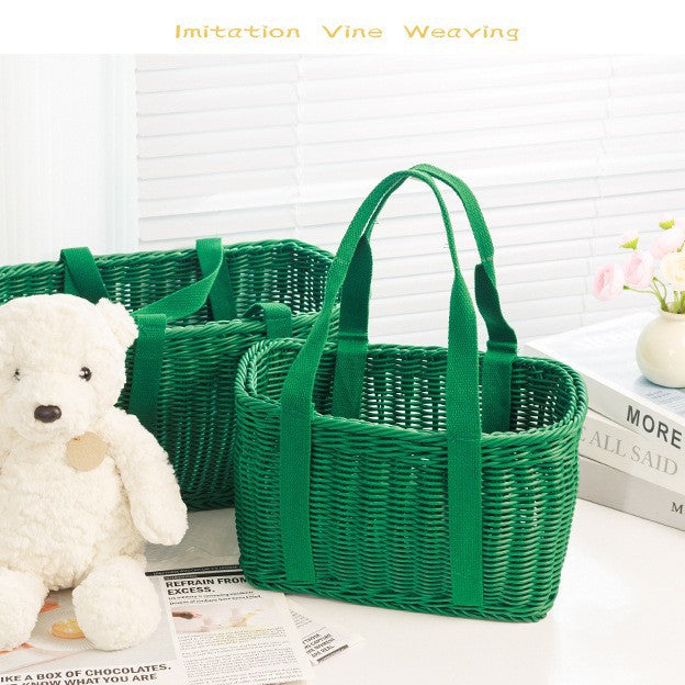 Stylish Woven Basket Bag Stornfield