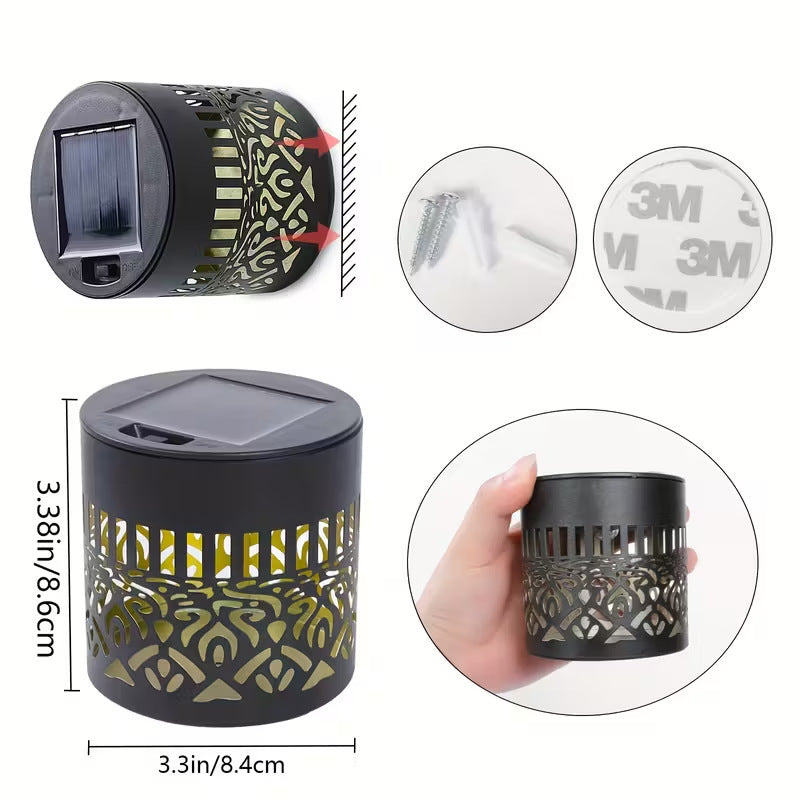 Solar Projection Garden Light With Decorative Floral Pattern And Dusk-To-Dawn Sensor Stornfield