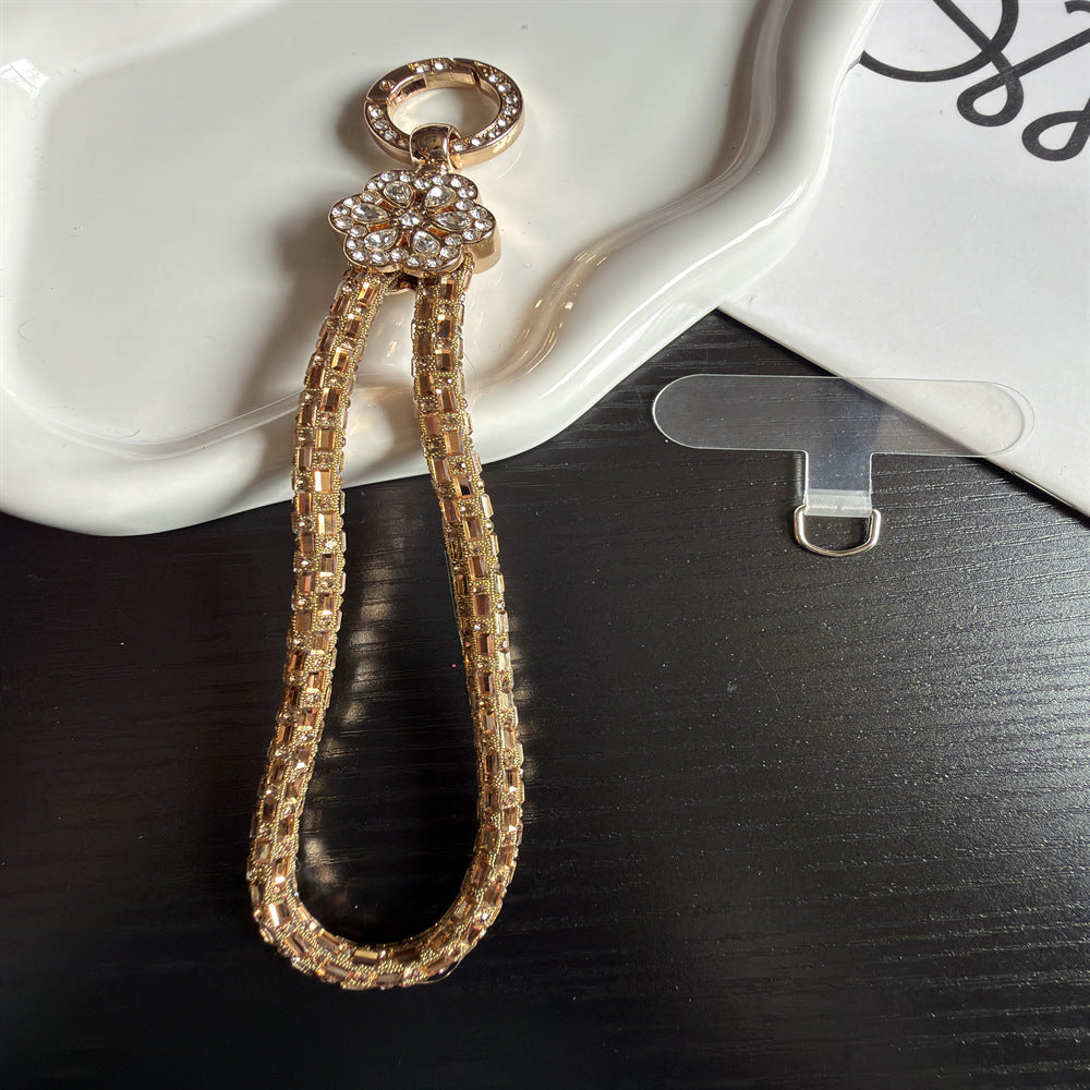Elegant Crystal-Accented Keychain Holder Stornfield