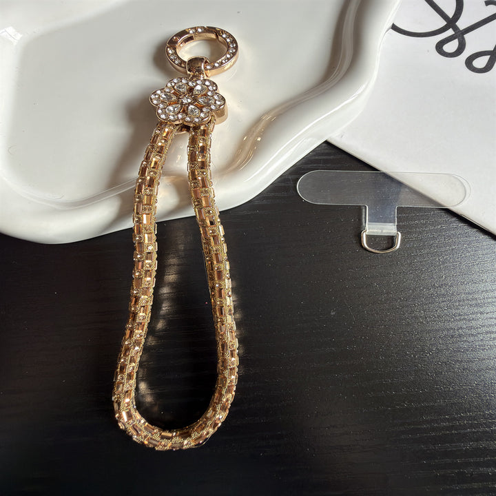Elegant Crystal-Accented Keychain Holder Stornfield