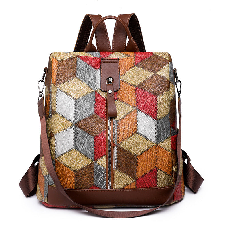 Geometric Pattern School Backpack Stornfield