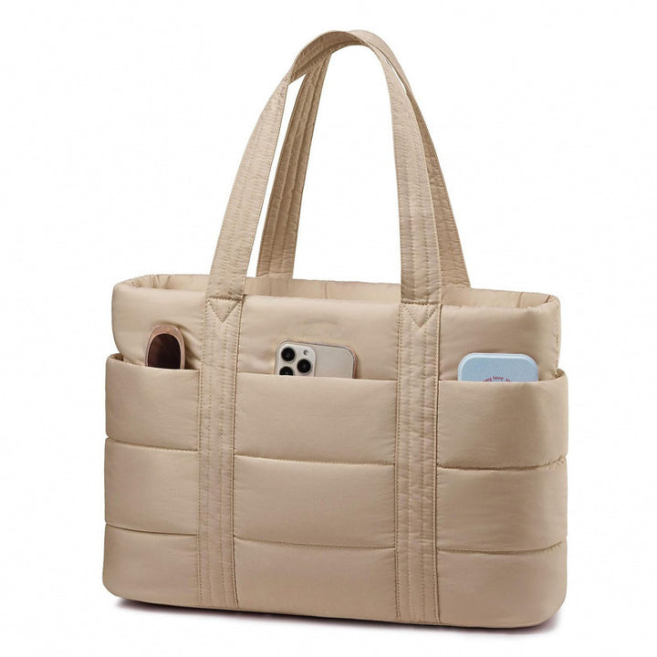 Padded everyday handbag with practical outer pockets Stornfield