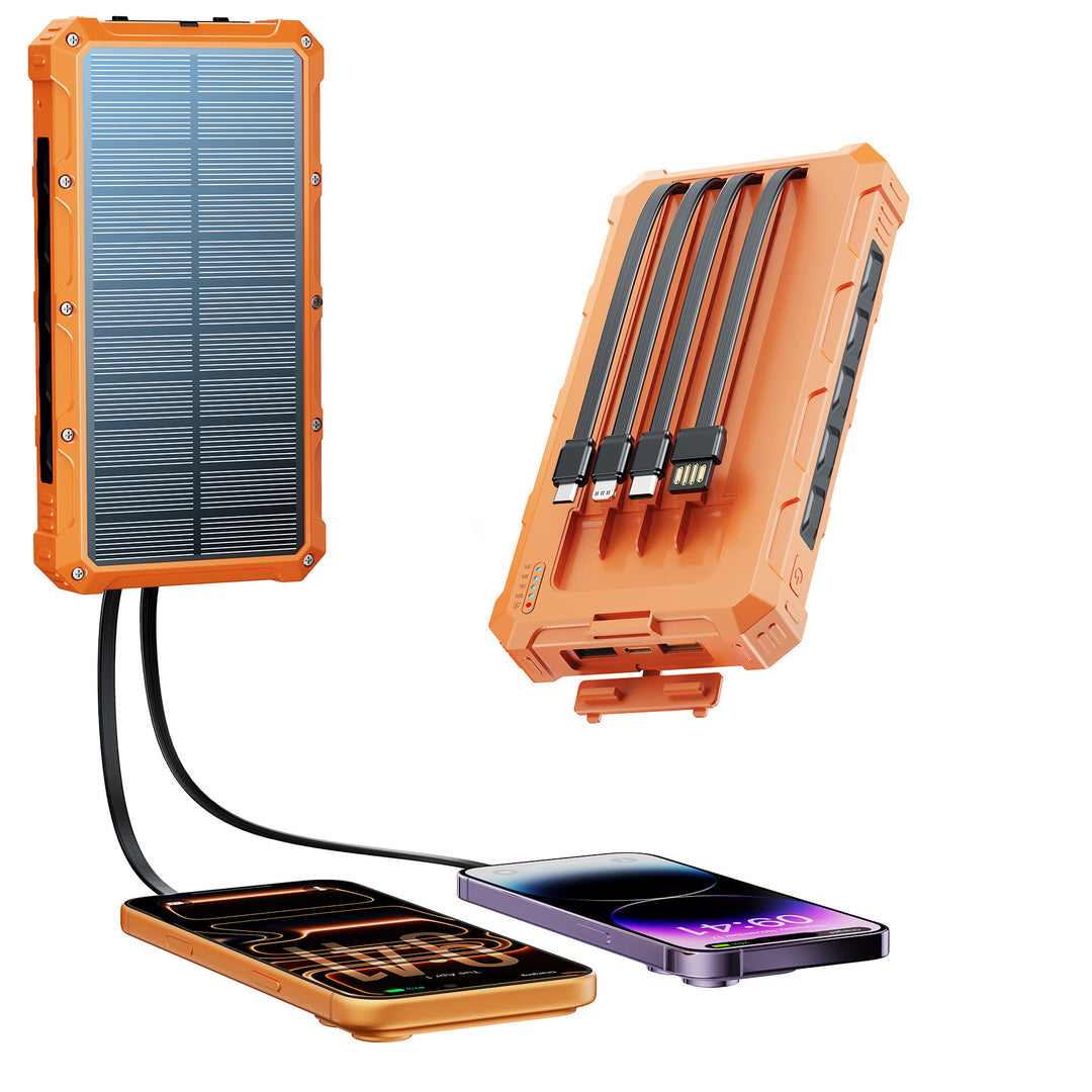 Solar Powerbank with multifunctional connection system and fast charging function Stornfield
