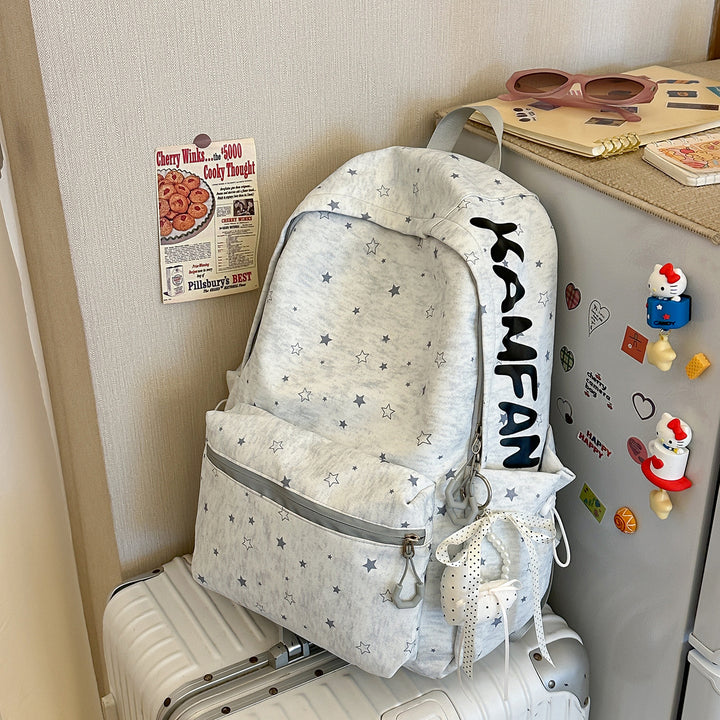 Star-Patterned School Backpack Stornfield