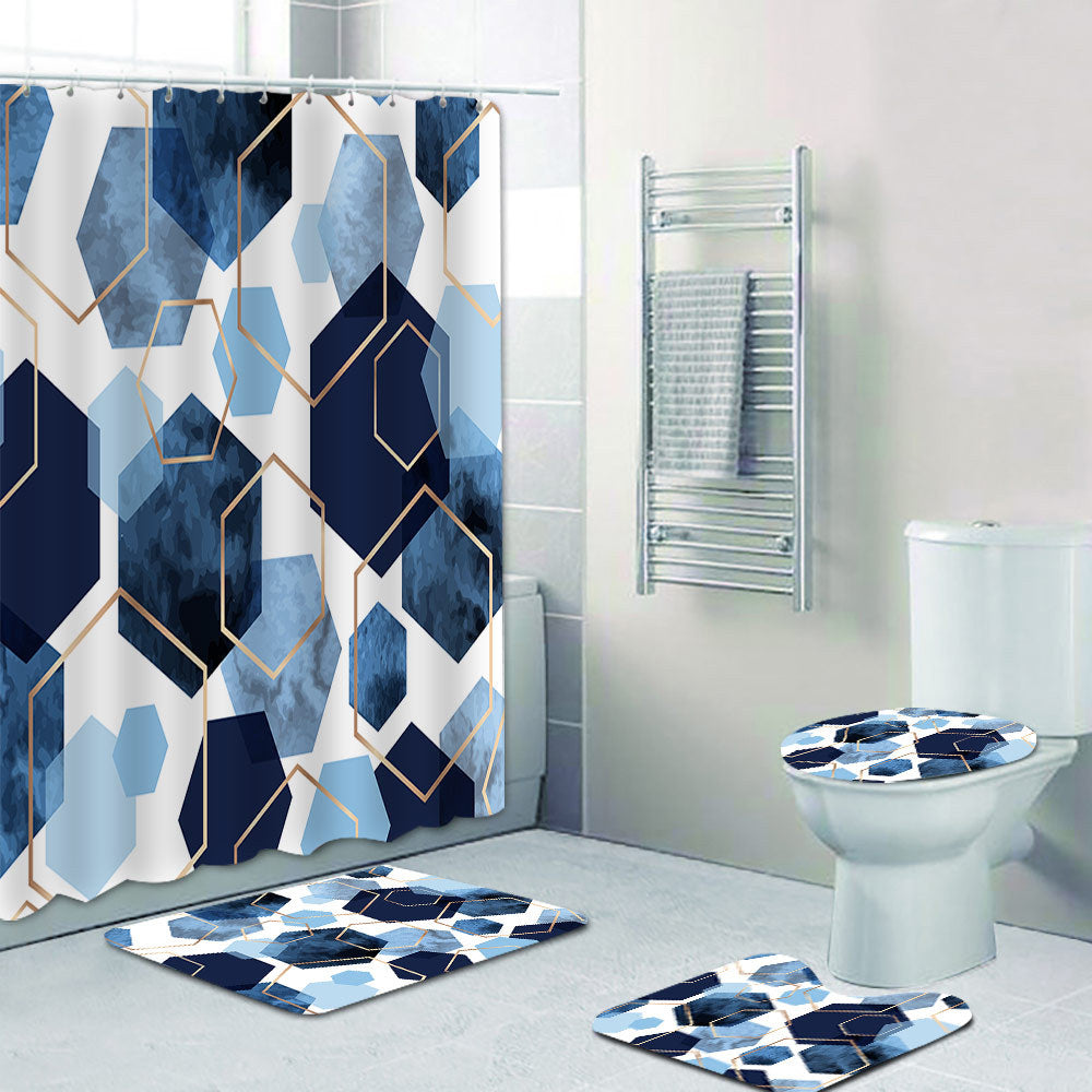 Geometric Motif Shower Curtain Stornfield