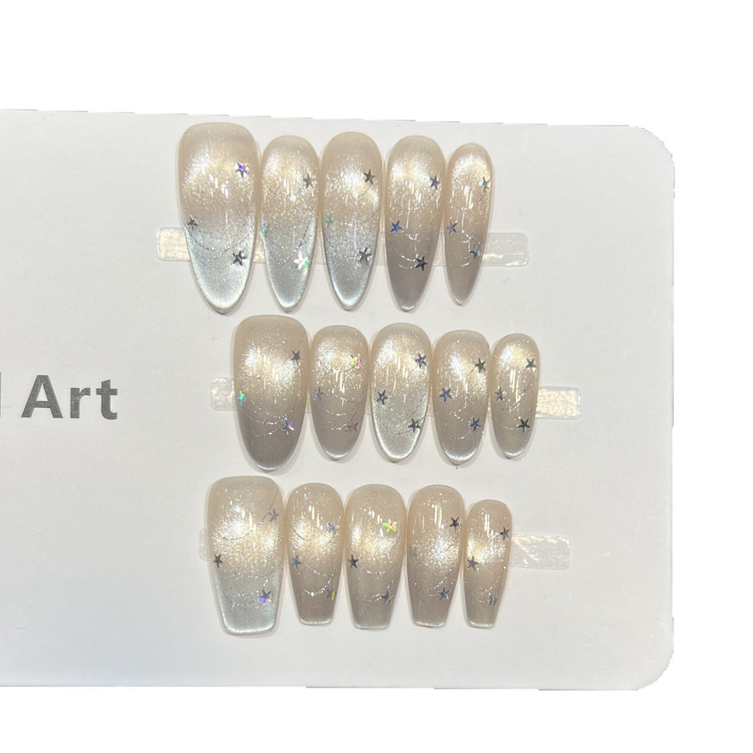 Cosmic Star-Accent Press-On Nail Set Stornfield