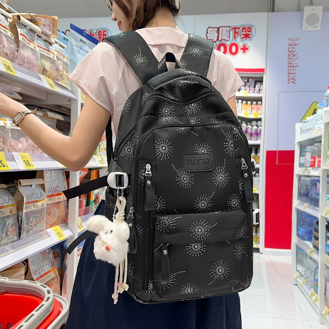 Floral-Printed Backpack with Adjustable Straps Stornfield
