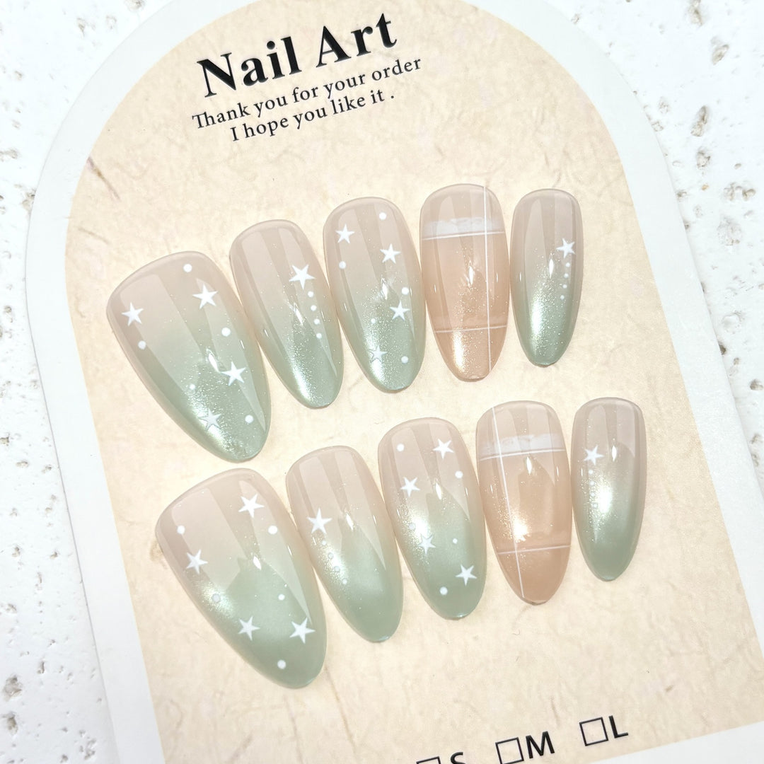 Starry Design Press-On Nail Set