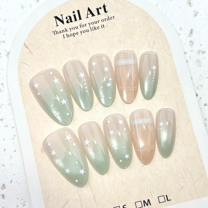 Starry Design Press-On Nail Set