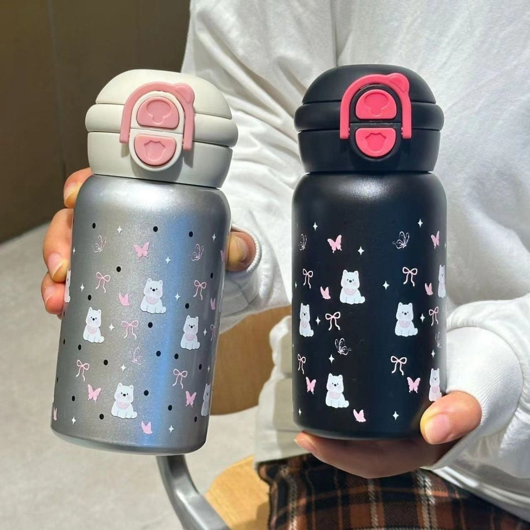 Women's insulated drinking bottle with secure closure and cute animal design Stornfield