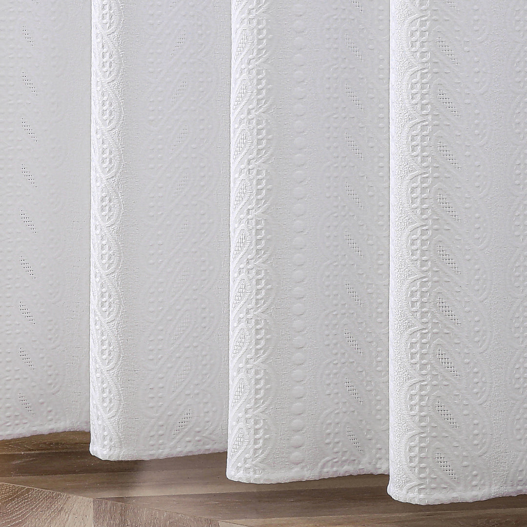 Textured Embossed Shower Curtain Stornfield