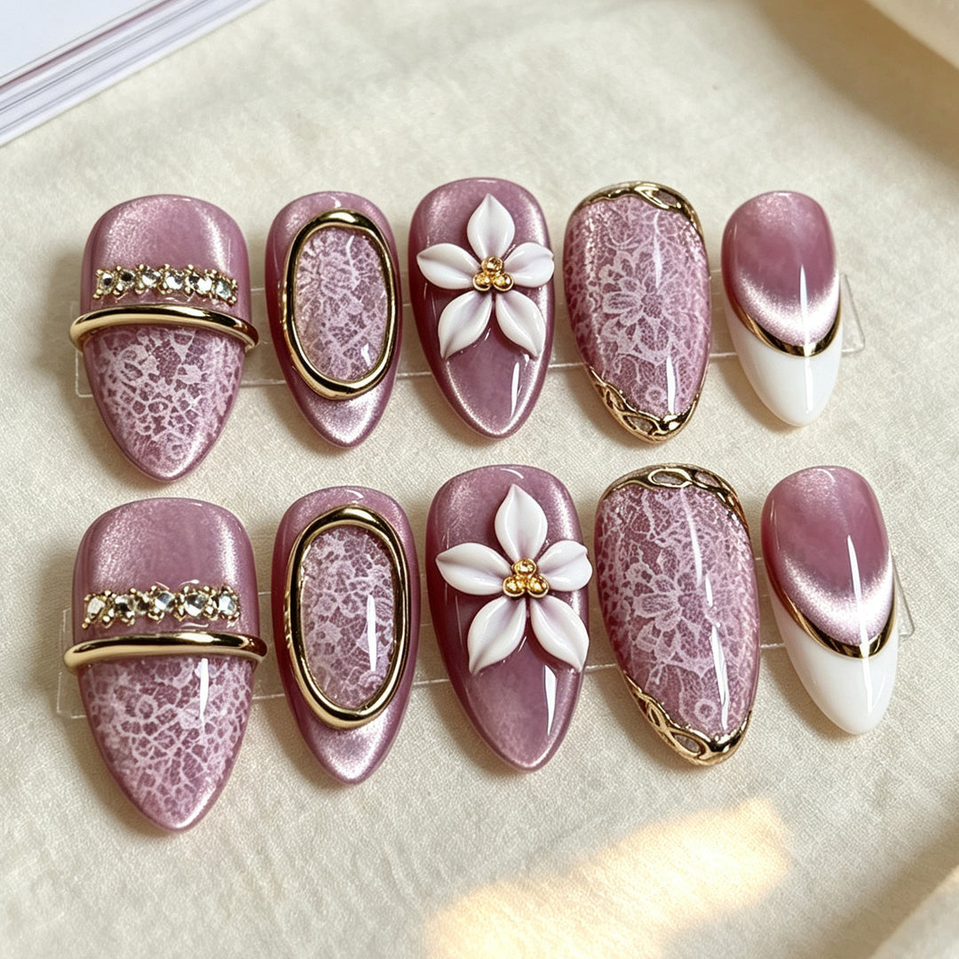 Premium Decorative Press-On Nail Set