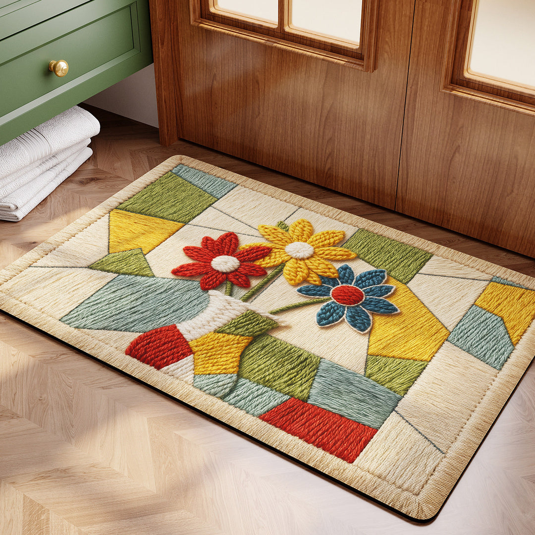 Textured Reversible Bath Rug