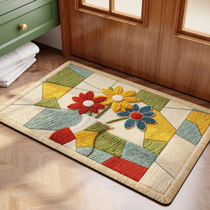Textured Reversible Bath Rug