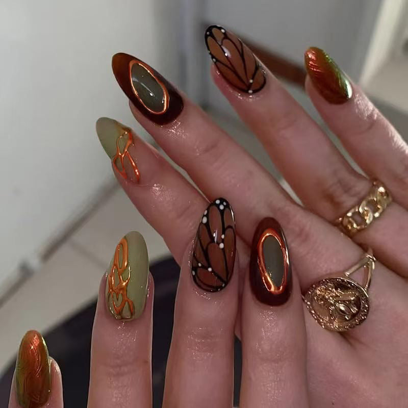 Artistic Abstract Nail Enhancements Stornfield