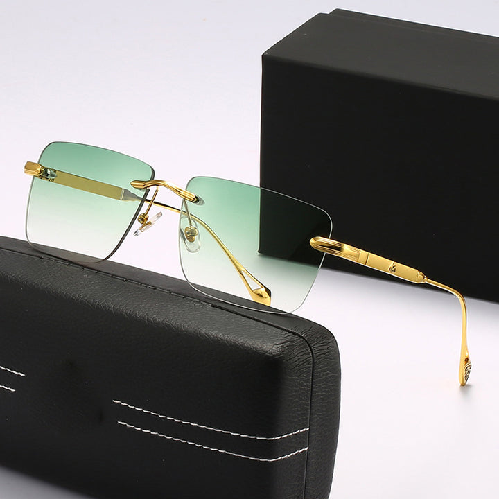 Women's fashionable square sunglasses with luxurious metal accents Stornfield
