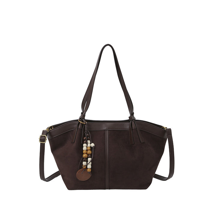 Chic Suede Tote Handbag