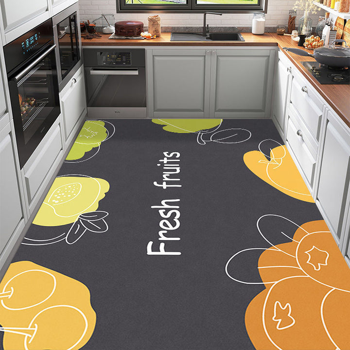 Cute Cartoon Dog-Themed Kitchen Mat