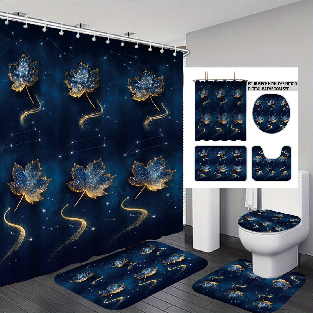 Autumn Leaves Digital Bathroom Set Stornfield