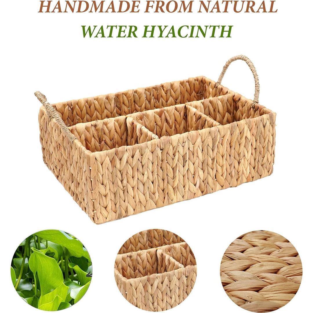 Woven Seagrass Organizer Basket Stornfield