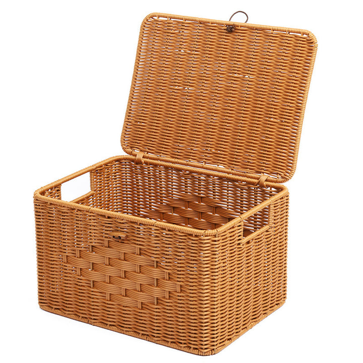 Rustic Woven Storage Chest Stornfield