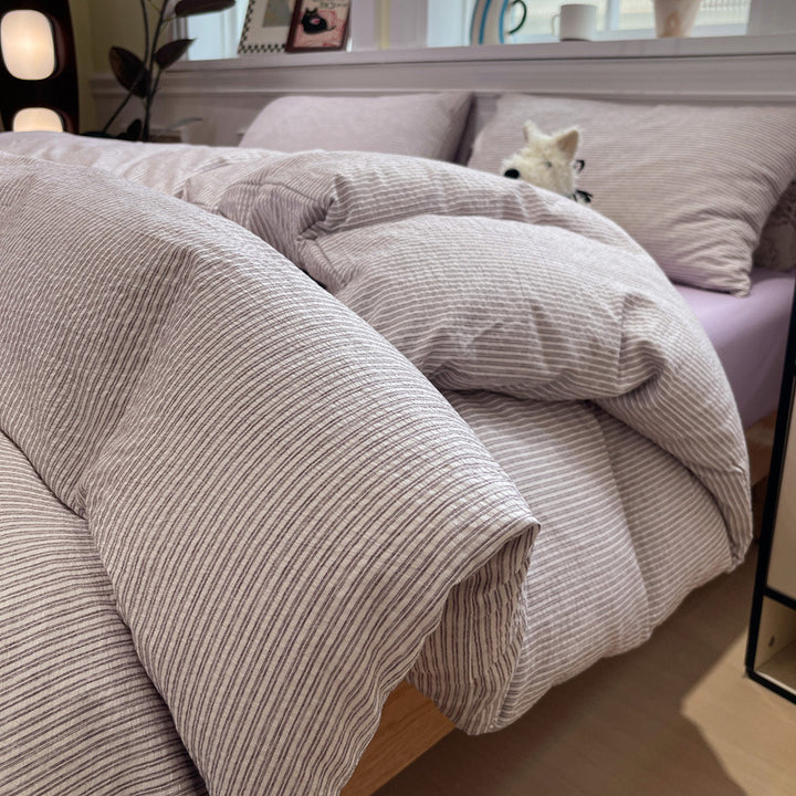 Textured Premium Duvet Cover Set