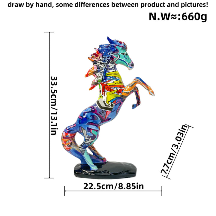 Artful Running Horse Sculpture Stornfield