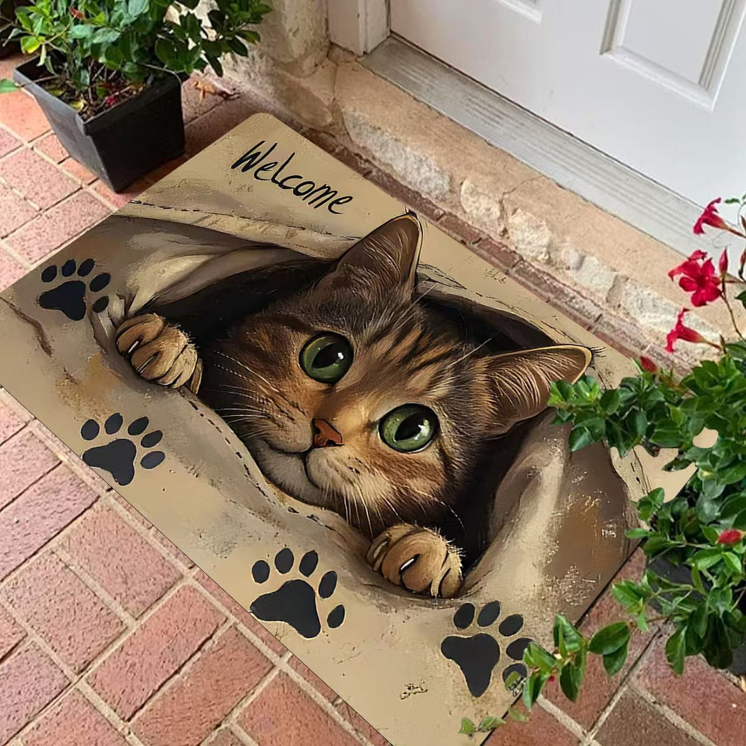 Personalized Pet-Themed Welcome Mat