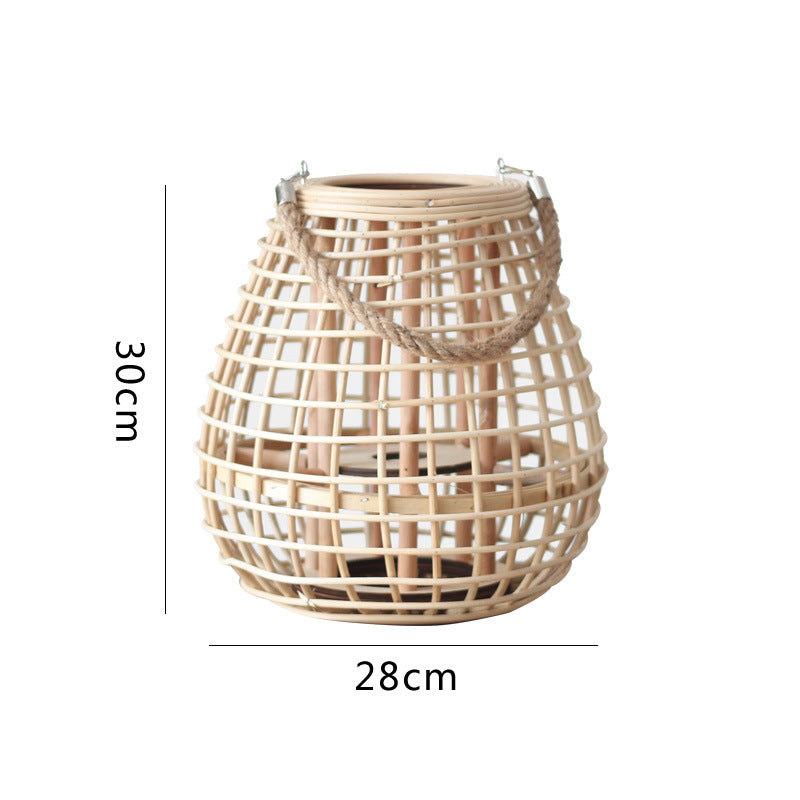 Decorative Rattan Lantern Stornfield