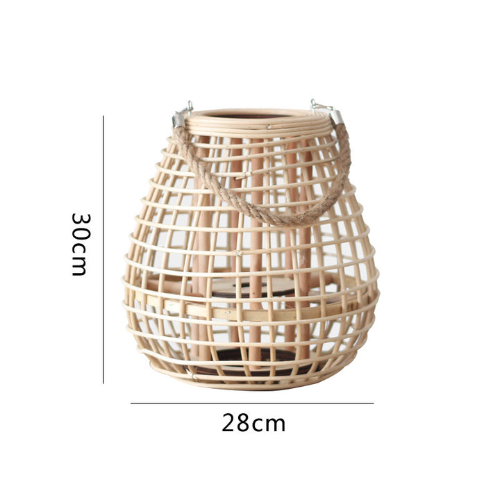 Decorative Rattan Lantern Stornfield