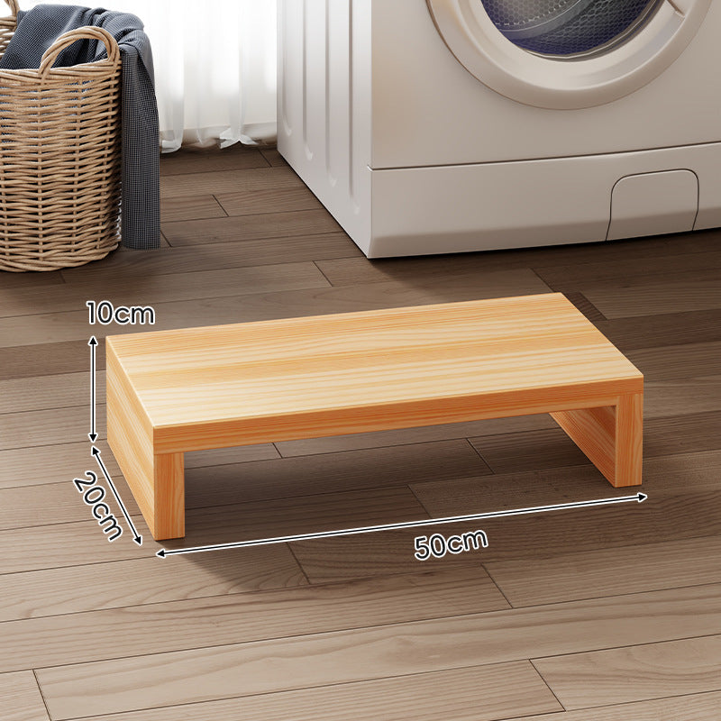 Low-Profile Solid Wood Appliance Platform Riser
