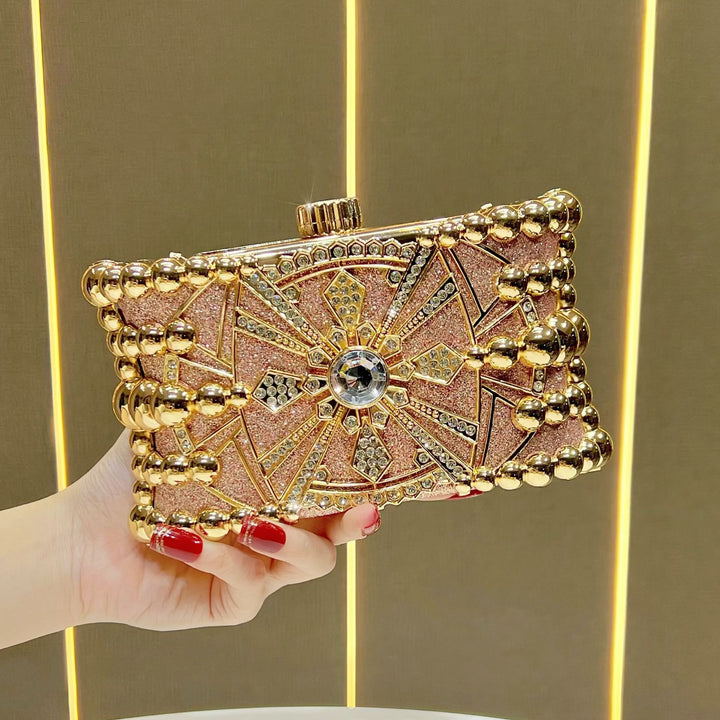 Glitzy Decorative Evening Clutch