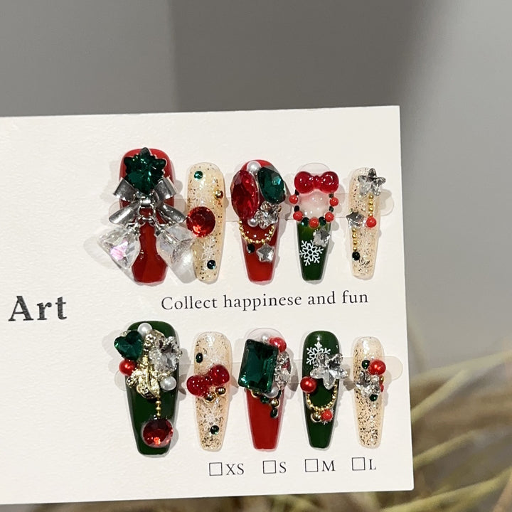 Festive Themed Press-On Nail Collection